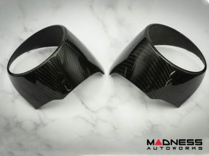 Alfa Romeo Giulia Interior Air Vent Cover Trim Kit - Carbon Fiber - Front + Rear - Set of 4 